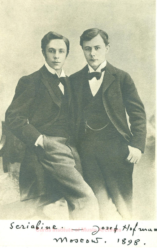 Josef Hofmann with Aleksander Scriabin