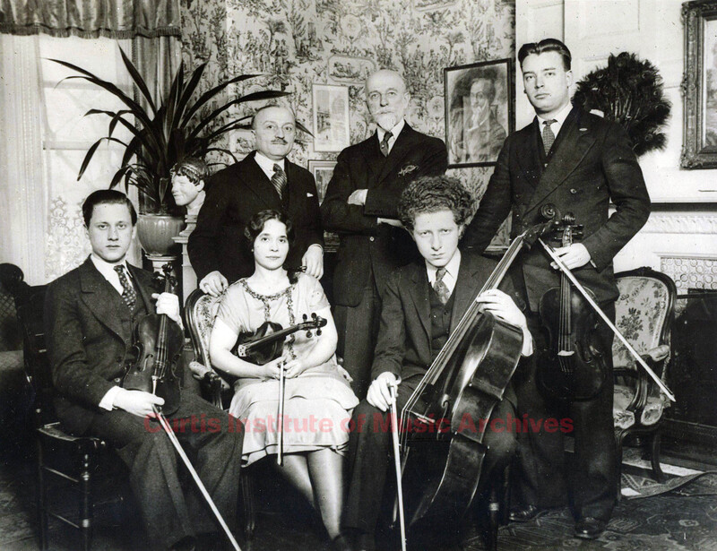 Louis Bailly and Leopold Auer with chamber music students